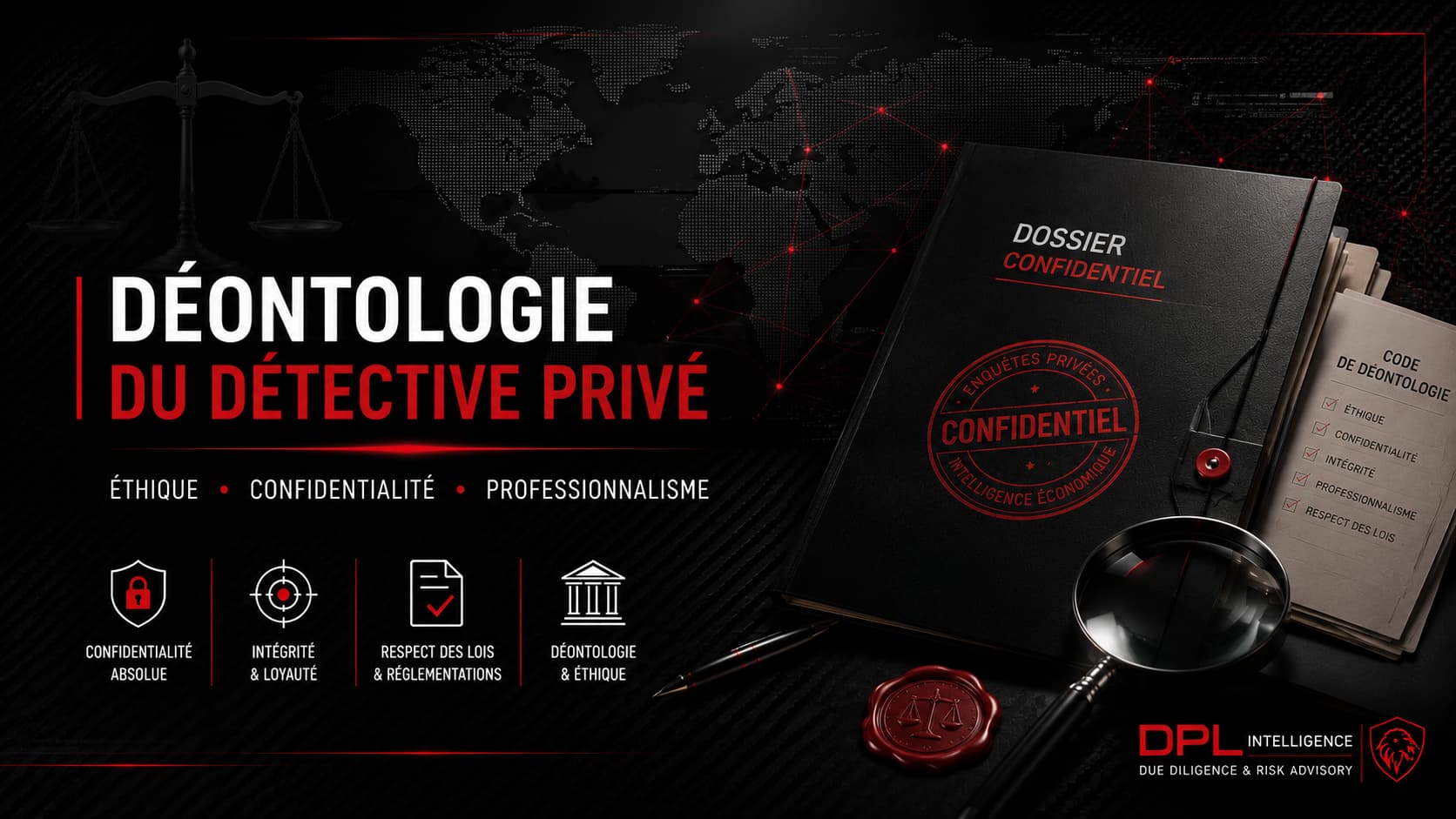Déontologie du détective privé au Luxembourg – Code de déontologie, éthique professionnelle, investigations privées et intelligence économique – DueDiligence.lu